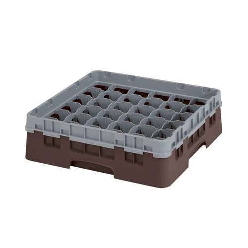 Cambro 36S318167 Camrack Glass Rack With Soft Gray Extender - 5 Cases