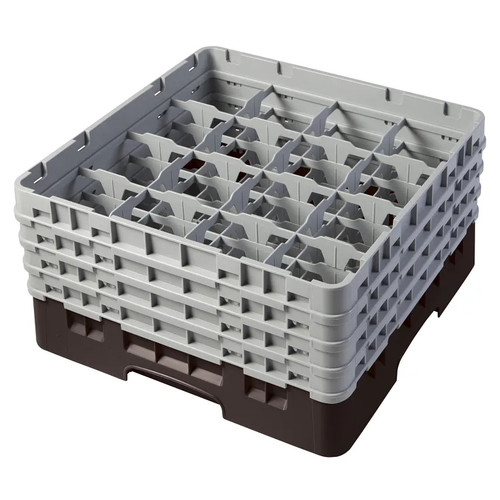 Cambro 16S800167 Camrack Glass Rack With (4) Soft Gray Extenders - 2 Cases