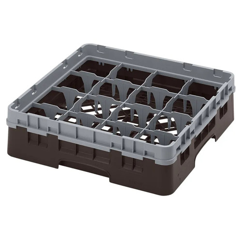 Cambro 16S318167 Camrack Glass Rack With Soft Gray Extender - 5 Cases