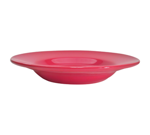 CAC China LV-3-R 12 Oz. Red Ceramic Round Las Vegas Soup Bowl (2 Dozen Per Case)
