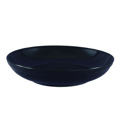 CAC China SAL-2-BLU 10" Dia. 48 Oz. Ceramic Round Festiware Salad Bowl (1 Dozen)