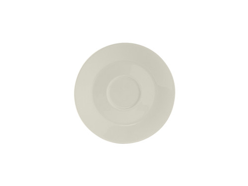 Tuxton AMU-082 4-5/8" Ceramic Pearl White Round A.D. Saucer (3 Dozen Per Case)