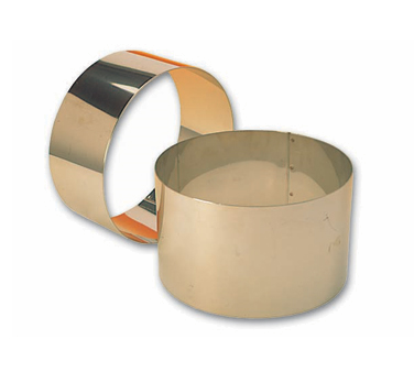 Matfer Bourgeat 371505 7.87" ID x 3.56"H Stainless Steel Round Pastry Ring