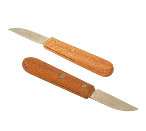 Town 47402 2.5" x 0.75" Onion Knife with Riveted wood Handle