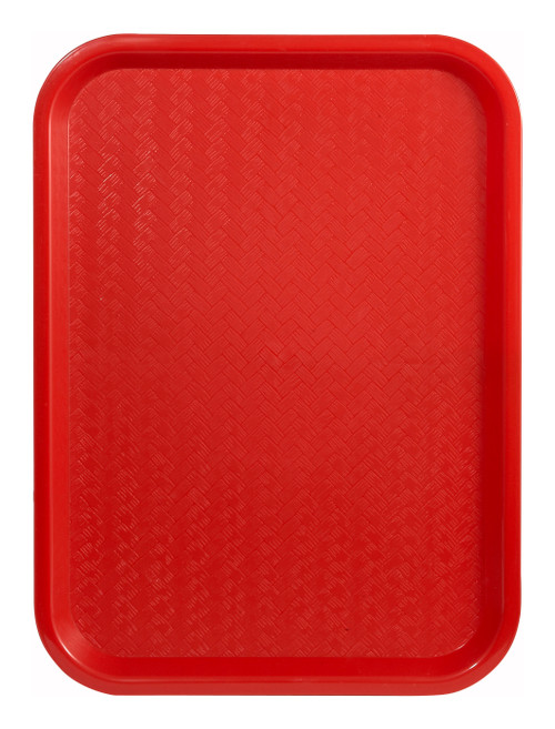 Winco FFT-1216R 16"W Red Fast Food Tray