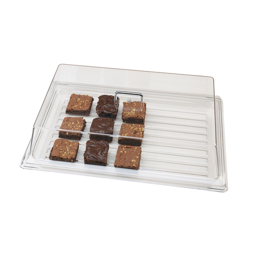 Cambro RD1220CW135 21.88'' W x 14.13'' D x 5.88'' H Polycarbonate Clear Rectangular Camwear Display Cover