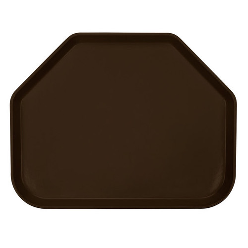 Cambro 1520TR116 14.56" Brown Trapezoid Camtray - 12/Case
