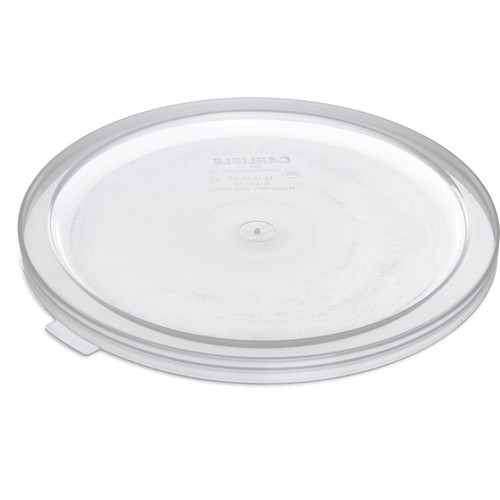 Carlisle 125230 Translucent Round Polypropylene Bain Marie Food Storage Lid