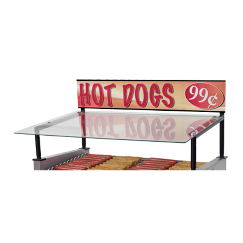 Star 50SG-G Grill-Max Hot Dog Roller Grill Sneeze Guard for 36" x 20" Grills