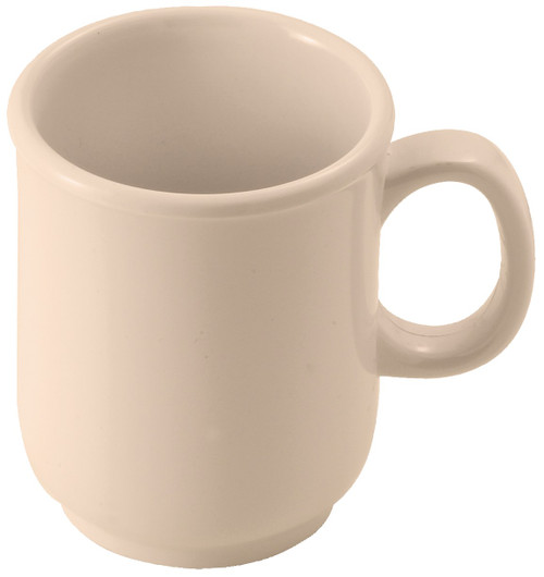 Winco MMU-8
 2-15/16"
 8 Oz.
 Melamine
 Bulbous Mug
 4 Dozen (Contains 1 Dozen)