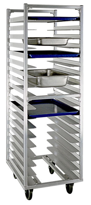 New Age 1335 64"H Roll-In Refrigerator/Proofer Wide-Angle 18 Sheet Pan Rack with 3" Centers