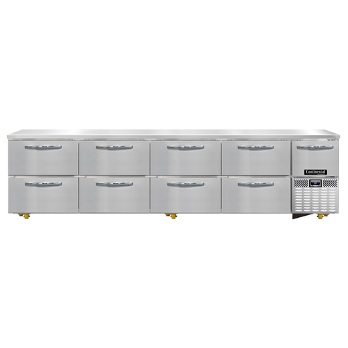 Continental Refrigerator RA118N-U-D 118.19"W Five-Section Undercounter Refrigerated Base