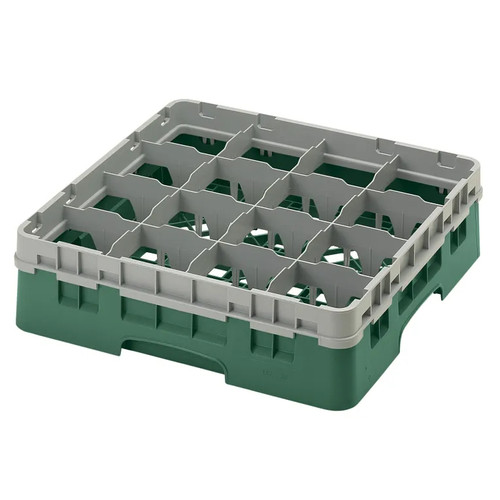 Cambro 16S418119 Camrack Glass Rack With Soft Gray Extender - 5 Cases