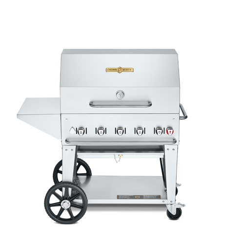 Crown Verity CV-MCB-36PKG-LP 44" Liquid Propane Outdoor Charbroiler - 79,500 BTU