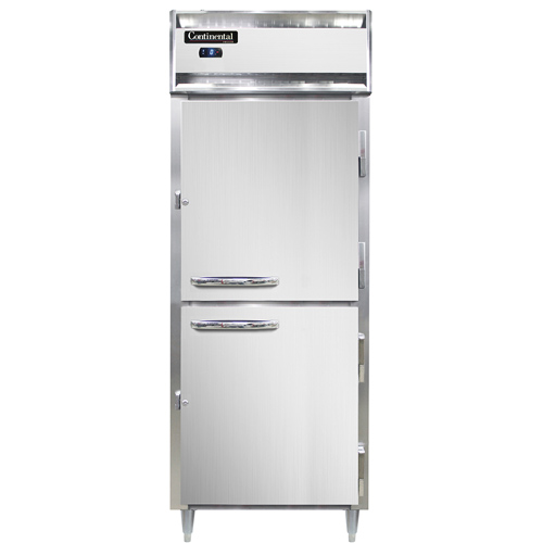 Continental Refrigerator DL1FES-SA-HD 28.5" W One-Section Solid Door Reach-In Designer Line Wide Freezer - 115 Volts