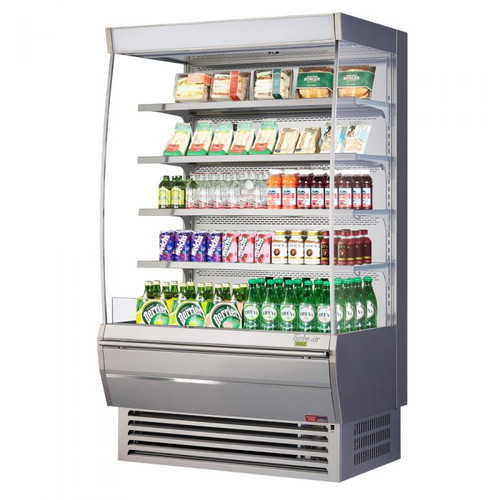 Turbo Air TOM-48DXS-N 48"W Extra Deep Vertical Open Display Merchandiser
