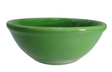 CAC China LV-15-G 12.5 Oz. Green Ceramic Round Las Vegas Nappie Bowl (3 Dozen Per Case)