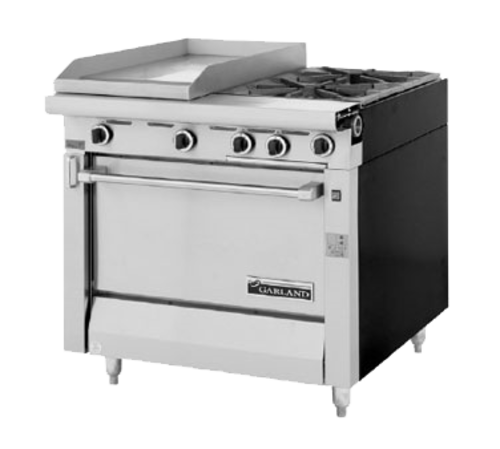 Garland MST42-6R-E-LP 34" Liquid Propane Heavy Duty Range - 140,000 BTU