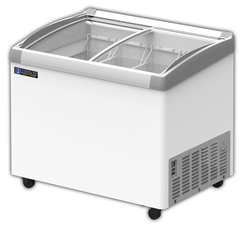 Master Bilt MSC-41AA 9.7 Cu. Ft. Curved Sliding Glass Lids COLDIN-3 Display Freezer - 115 Volts