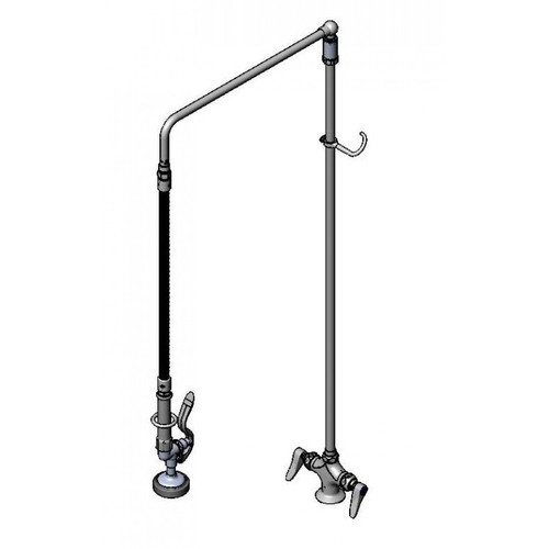 T&S Brass B-0112 Pre-Rinse Unit Deck Mount Single Hole Mixing Faucet