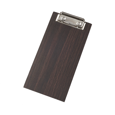 American Metalcraft CB8 4" W Wood Clipboard Menu Holder