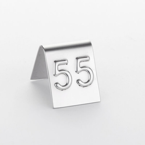 American Metalcraft EM199 1" Sq. Stainless Steel Mini Number Tent Set