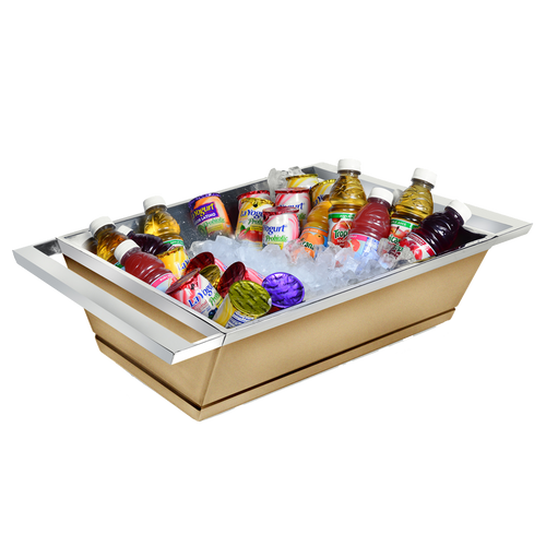 Eastern Tabletop 9050RZ Stainless Steel Beverage Tub 16.5" W x 18.5" D x 6" H