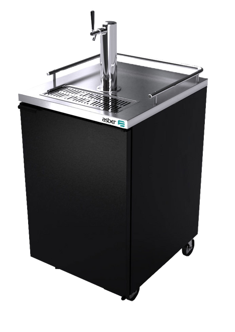Asber ADDC-23 24.25" W One-Section Solid Door Direct Draw Beer Cooler