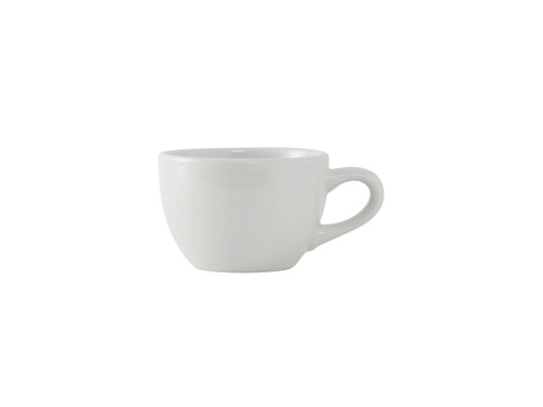 Tuxton ALF-0752 3-3/4" Porcelain Porcelain White Cup (3 Dozen Per Case)