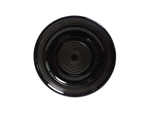 Tuxton CBA-074 7-1/2" Ceramic Black Round Plate (2 Dozen Per Case)