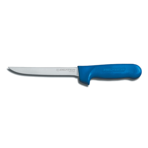 Dexter 1563C 6" Blue Sani-Safe Boning Knife with Polypropylene Handle