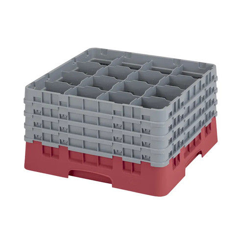 Cambro 16S900416 Camrack Glass Rack With (4) Soft Gray Extenders - 2 Cases