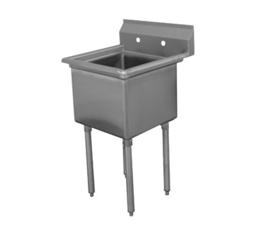 Advance Tabco FE-1-2424-X 29" W 18 Gauge Galvanized Special Value Fabricated Sink