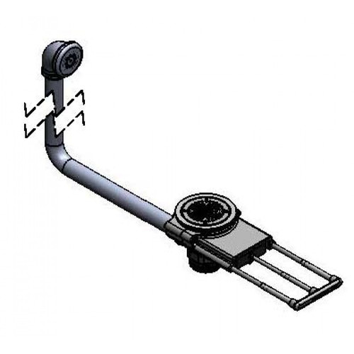 T&S Brass B-3992-01-3X Modular Waste Drain Valve with pull handle 3-1/2"