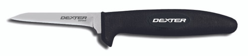 Dexter 11103 3-1/4" Black SofGrip Poultry/Boning Knife Soft Rubber Grip Handle