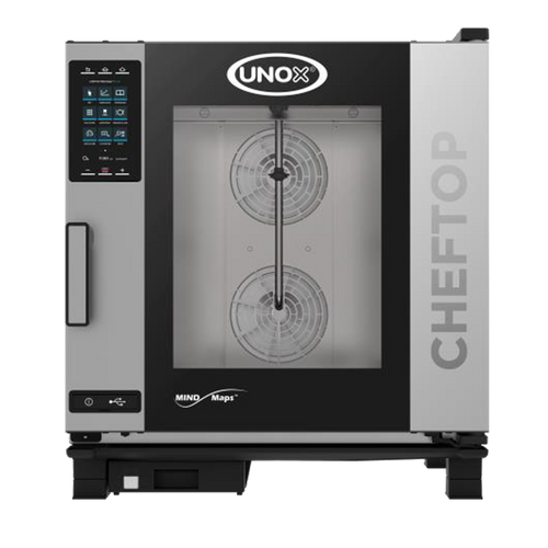 Unox XAVC-06FS-EPL 12 Hotel Size Pan Left-to-Right Door Opening Electric ChefTop MIND.Maps Plus Combi Oven - 208-240 Volts