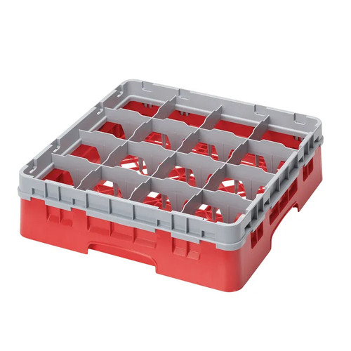 Cambro 16S418163 Camrack Glass Rack With Soft Gray Extender - 5 Cases