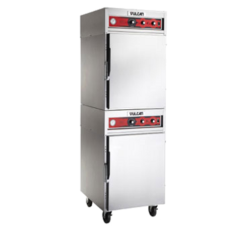 Vulcan VRH88 Double Deck Stainless Steel Mobile Cook and Hold Cabinet - 208 Volts