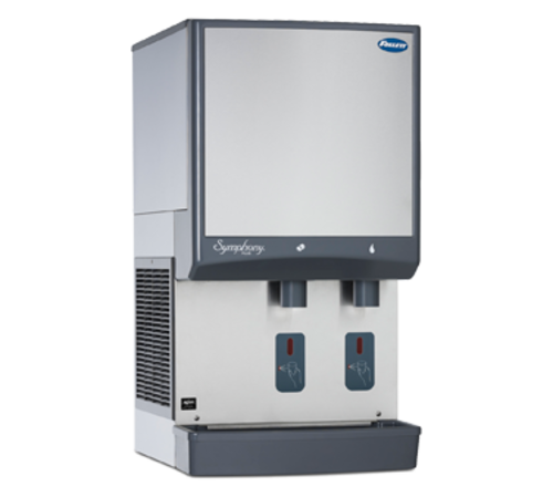 Follett LLC 25CI414W-S Symphony Plus 25 Series Water Cooled Chewblet Countertop Ice Maker and Water Dispenser with 25 lb. Bin and SensorSAFE Dispense - 115 Volts, 425 Lbs.