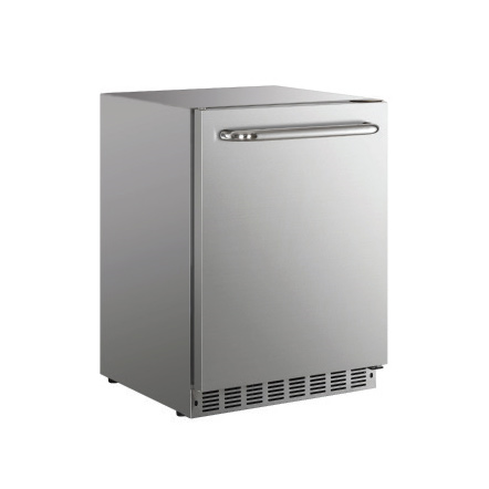 Crown Verity CV-RF-1 23.63"W One-Section Stainless Steel Door Undercounter Outdoor Refrigerator