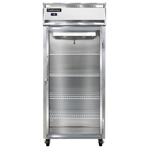 Continental Refrigerator 1FXS-SS-GD 36.25" W One-Section Glass Door Extra-Extra-Wide Freezer - 115 Volts