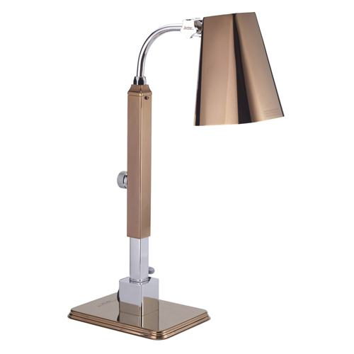 Spring USA 2791-6C Stainless Steel Single Heat Lamp with 1 Bulb - 110-120 Volts, 250 Watts