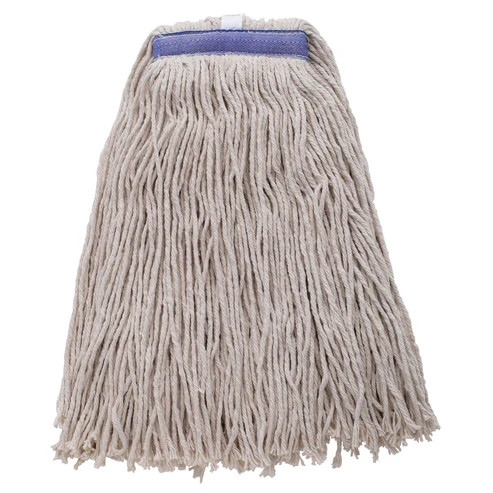 Winco MOP-24WC 24 oz. Cut End 4-Ply Poly Cotton Blend Yarn Wet Mop Head