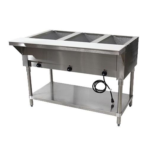 Advance Tabco HF-3E-120-X 3 Pan Electric Hot Food Table - 120 Volts