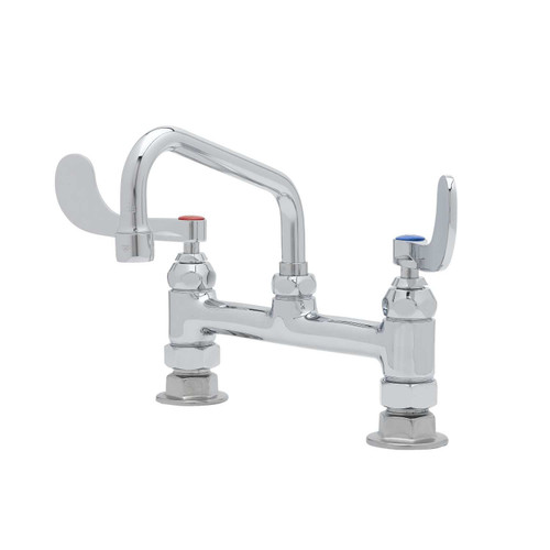 T&S Brass B-0222-WH4 Mixing Faucet double deck mount 8"