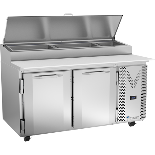 Victory VPP60HC 60.13" W Two-Section Two Door Two Door UltraSpec Series Pizza Prep Table