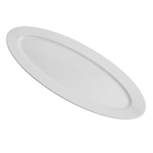 American Metalcraft MEL50 Plastic White Oval Endurance Boat Platter