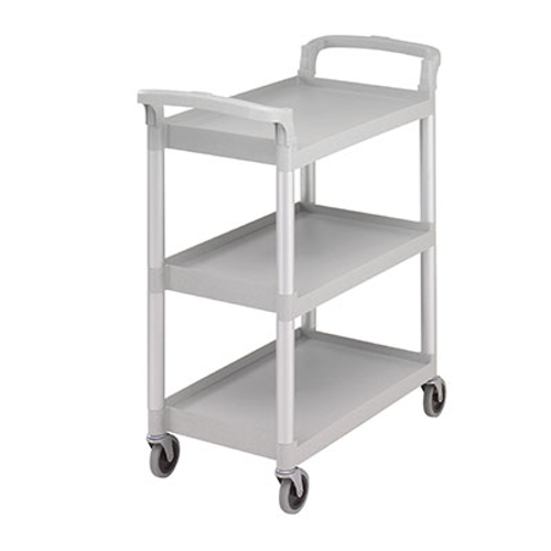 Cambro BC331KD480 32.88" W x 38" H Speckled Gray Service Cart Open Design (3) Shelves