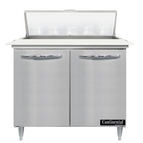 Continental Refrigerator D36N10C 36" W Two-Section Two Door Designer Line Sandwich Unit