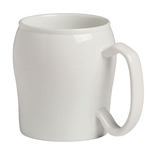 Cambro MDSM8CNL148 8 Oz. Ceramic White Camwear Contoured Mug (48 Per Case)